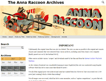 Tablet Screenshot of annaraccoon.com